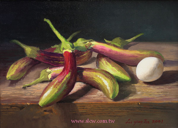 茄子 eggplants_賴英澤 繪 Paintedby Lai Ying-Tse